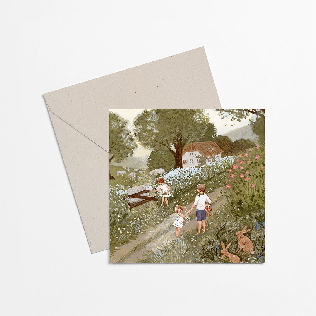 COW PARSLEY greeting card