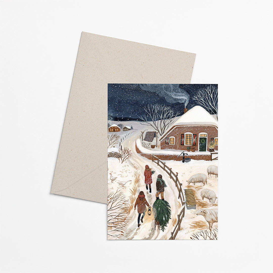 DECEMBER greeting card