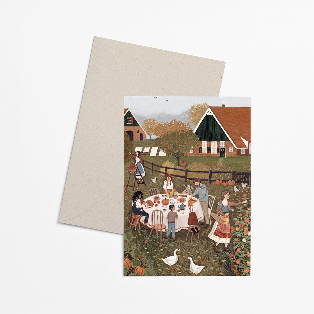 HARVEST SEASON greeting card