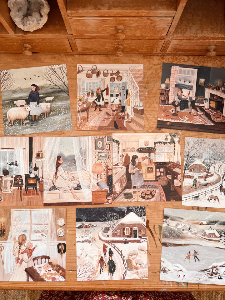 WINTER DREAMS postcard set