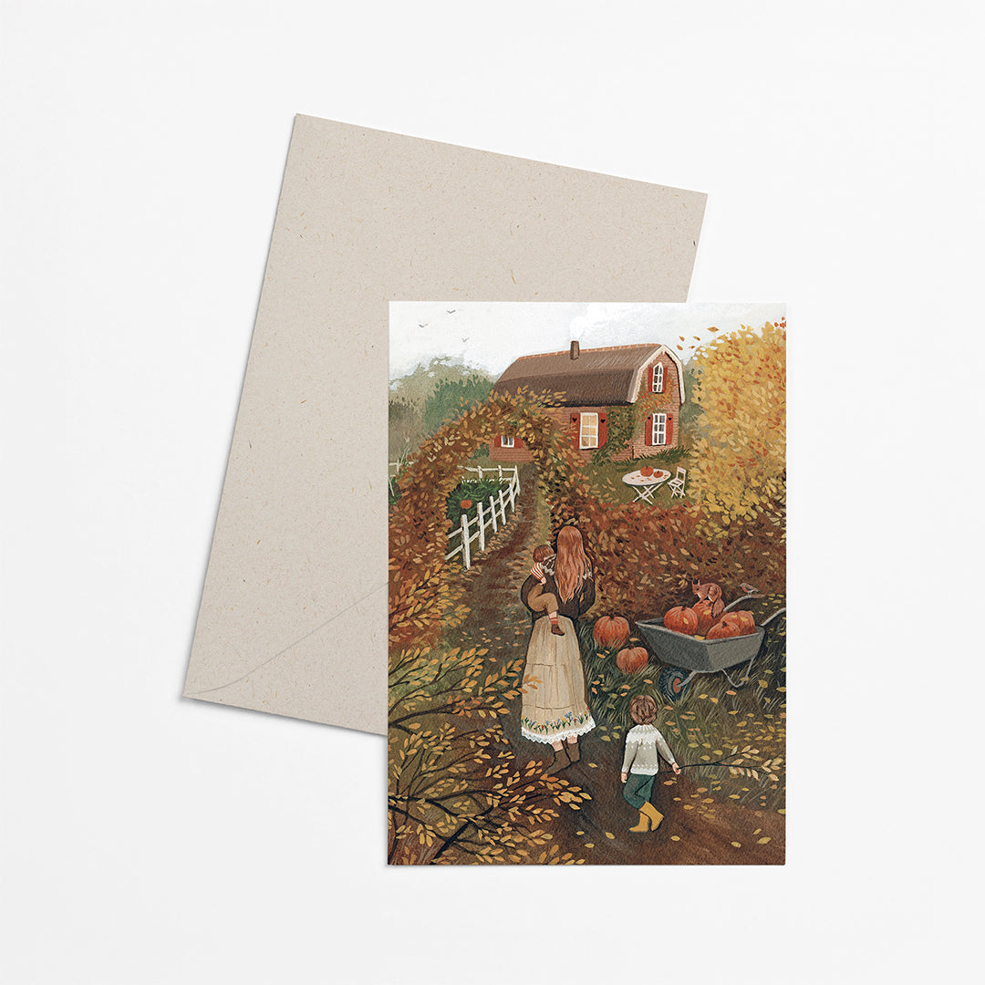 OCTOBER greeting card