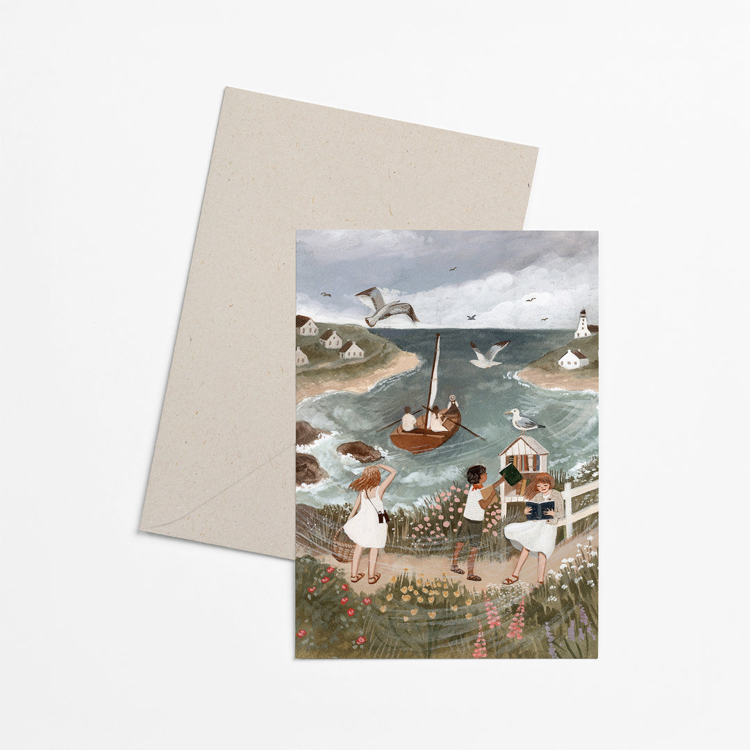 SEASIDE greeting card
