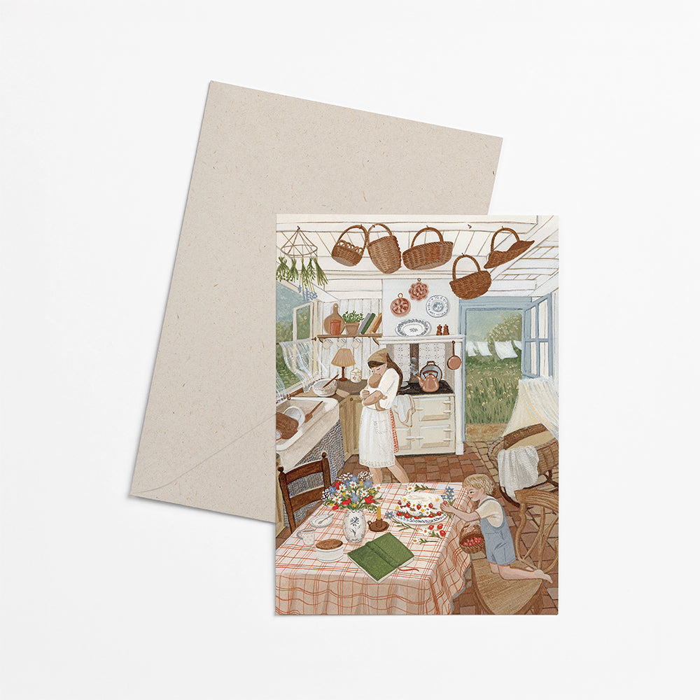 SUMMER BAKING greeting card