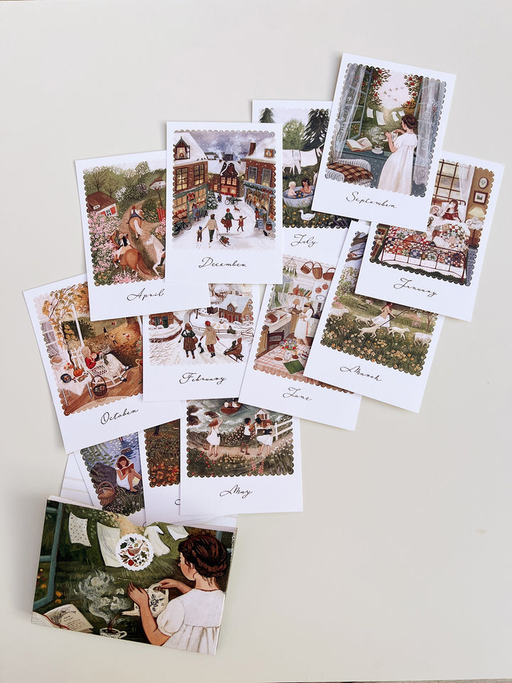 WHERE THE WIND BLOWS seasonal card set