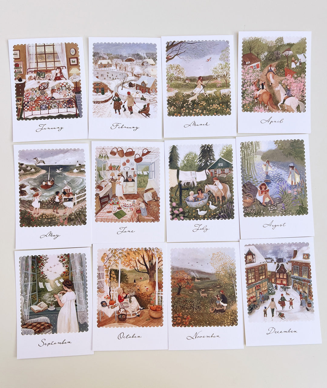 WHERE THE WIND BLOWS seasonal card set