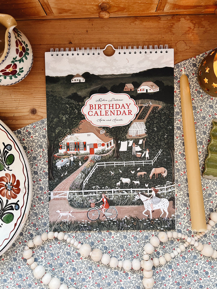 HOME AND HEARTH birthday calendar