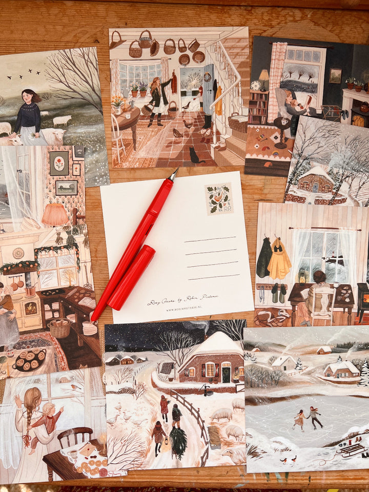 WINTER DREAMS postcard set