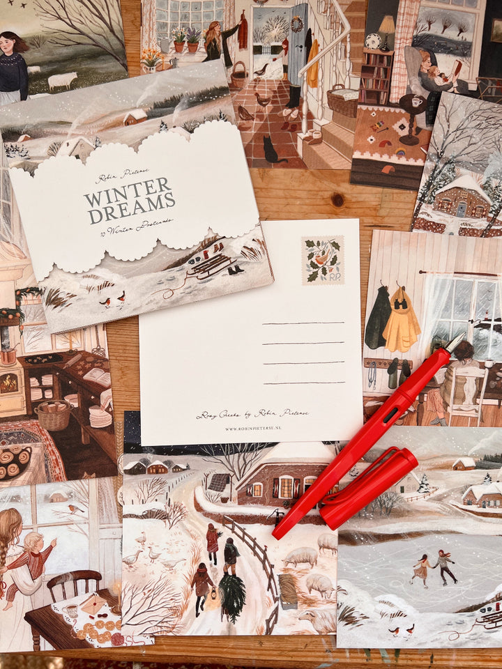 WINTER DREAMS postcard set