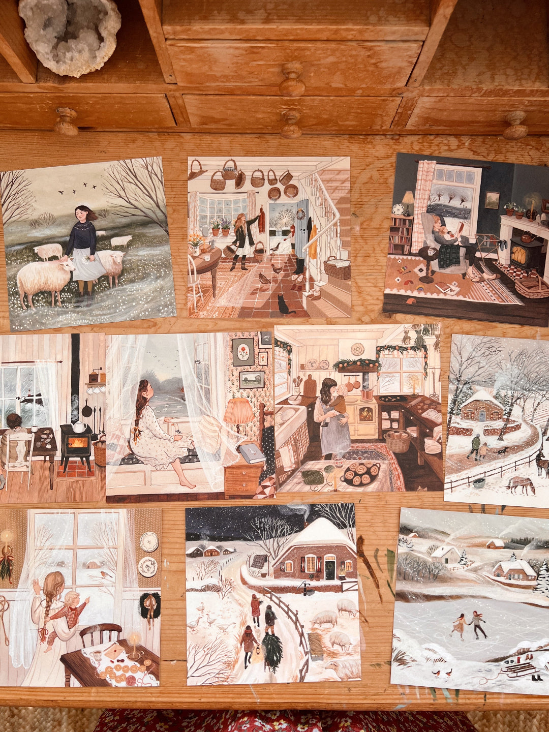 WINTER DREAMS postcard set
