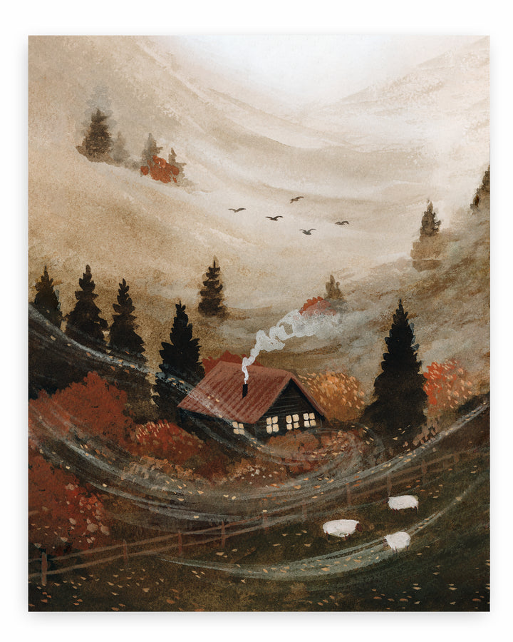 OCTOBER COTTAGE Print