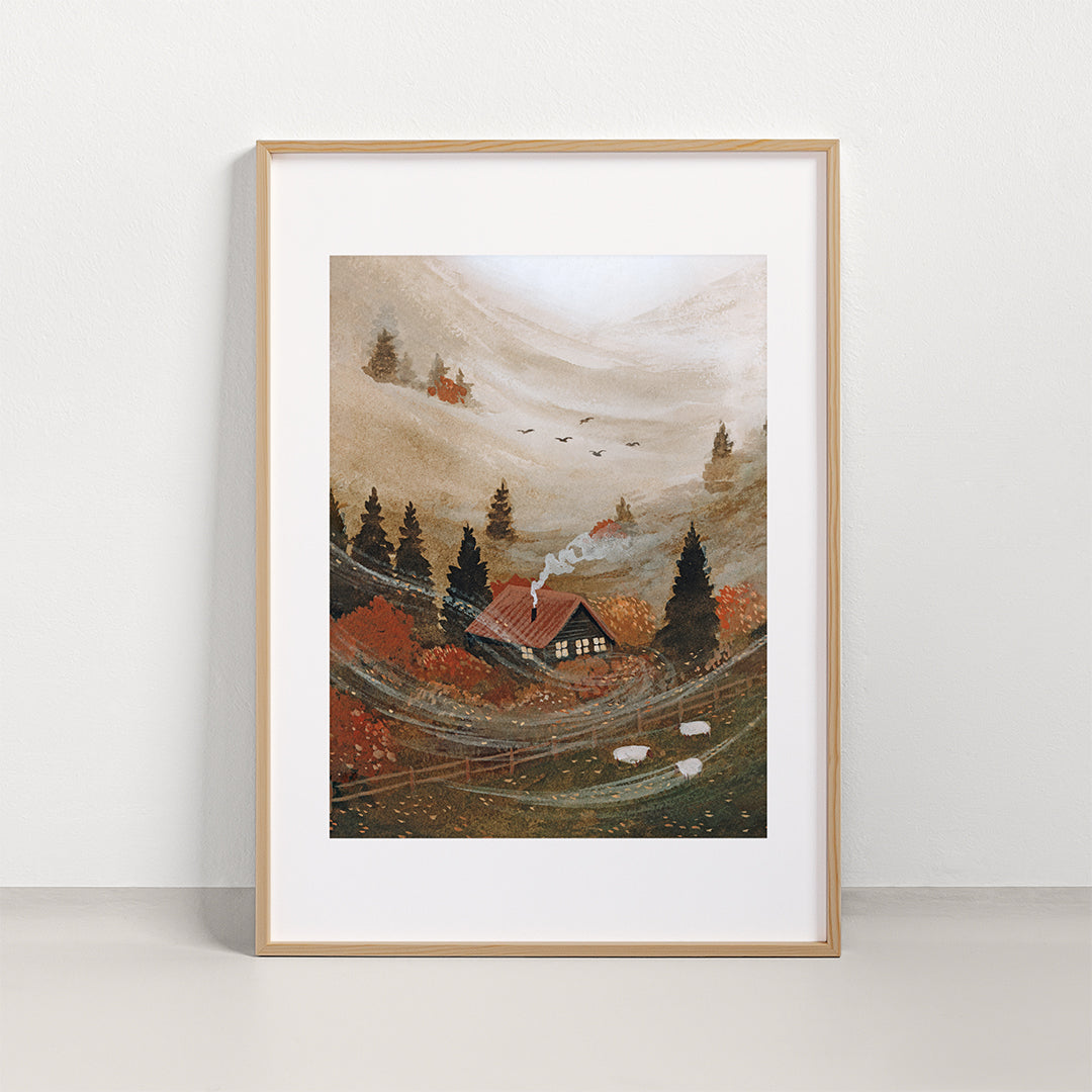 OCTOBER COTTAGE Print