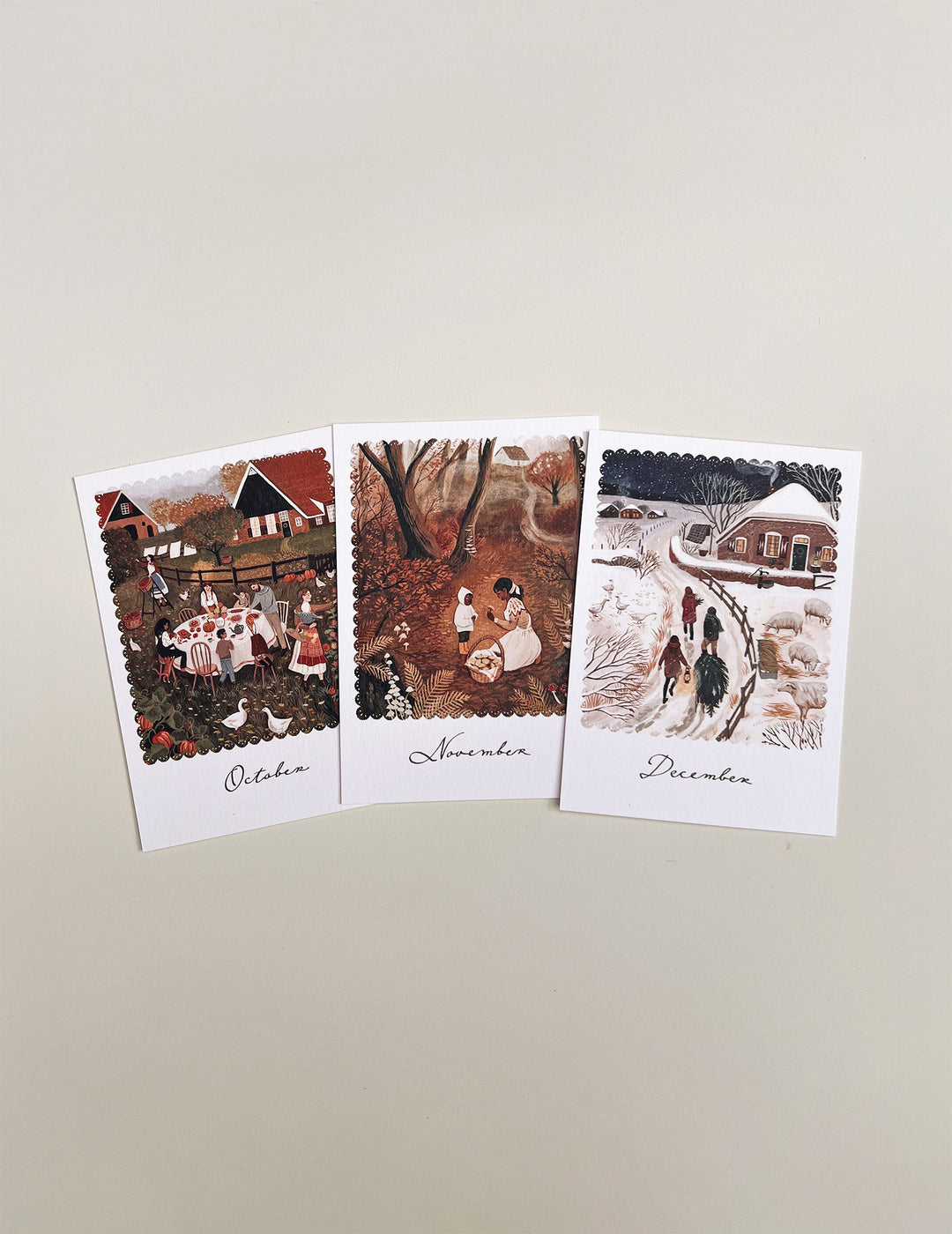 SEASONAL DISPLAY CARD SET card bundle