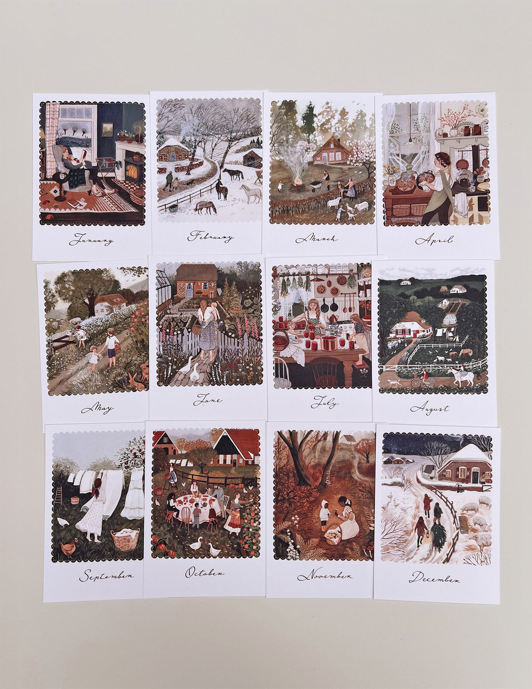 SEASONAL DISPLAY CARD SET card bundle